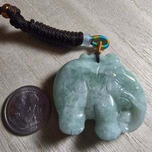 Natural Burma Jadeite Pendant - Elephant大象
